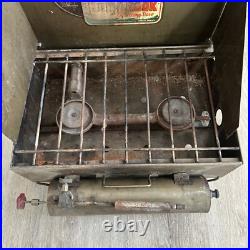 Vtg KampKook American Gas Machine Co. Camp Stove 2 Burner Regular Gas UNTESTED
