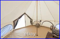 WHITEDUCK 5M Premium Avalon Canvas Bell Tent withStove Jack, Bug mesh 4 Season