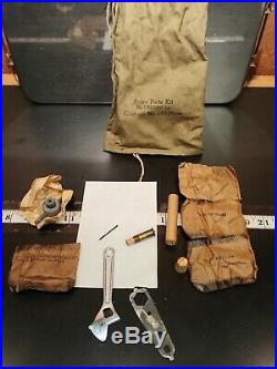 WW2 Gasoline Stove U. S. Army Medical Dept. With Case Coleman 523 and parts shelf6