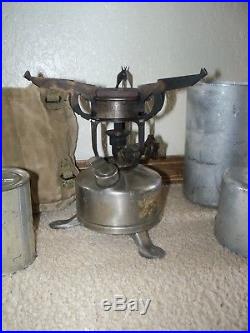 WW2 US Army Field Ration Type C B Unit M1942 MOD C. A. 1945 Stove Meat Sack Mess