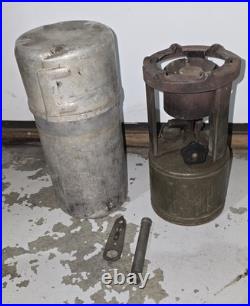WWII AGM M1941 Model 520 GI Pocket Stove with Aluminum Case Tools Untested