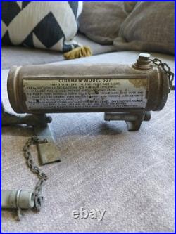 WWII WW2 Coleman Model 527 Stove Antique Military Single Burner Gas Vintage