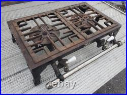 Wedgewood Model 2C Two Burner Gas Camping Stove 1930's Cast Iron