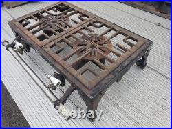 Wedgewood Model 2C Two Burner Gas Camping Stove 1930's Cast Iron