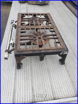 Wedgewood Model 2C Two Burner Gas Camping Stove 1930's Cast Iron