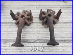 Wedgewood Model 2C Two Burner Gas Camping Stove 1930's Cast Iron