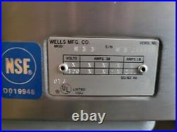 Wells H-33 Countertop Electric Stainless Steel Single Burner Hotplate Stove