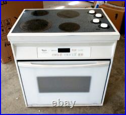Whirlpool drop-in electric range 30 in. Digital oven / Manuel cooktop White