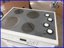 Whirlpool drop-in electric range 30 in. Digital oven / Manuel cooktop White