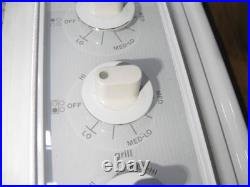 Whirlpool electric downdraft stove RC8900XXW White open box DELIVERY AVAIL NOS