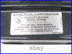 Whirlpool electric downdraft stove RC8900XXW White open box DELIVERY AVAIL NOS