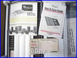 Whirlpool electric downdraft stove RC8900XXW White open box NOS DELIVERY AVAIL