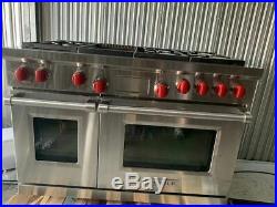 Wolf DF486G 48 Dual Fuel Range with6 Sealed Burners & Griddle