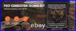 Wood Stove 86in Alloy Steel Camping Tent Stoves Portable Wood Burning with Chimney