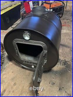 Wood Stove Half 55 Gallon Barrel