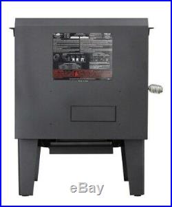 Wood Stove, Plate Steel, Flat Black Finish, Free ship to select states