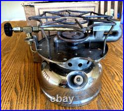 Working VTG. COLEMAN STOVE NICKEL PLATED MODEL 500 SPEEDMASTER STOVE B-47, 1947