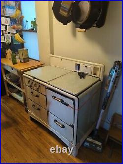 Working vintage 4 burner gas stove & oven, Oxford Universal, 1920s-1930s