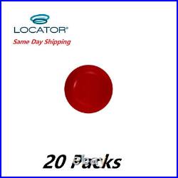 Zest Locator Genuine Original Male Caps Extended Range, Red 0.5-1.5 lbs (4 pack)