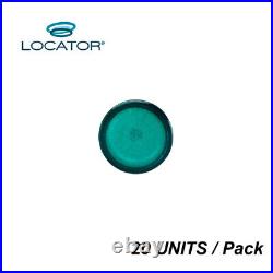 Zest Locator Genuine Replacement Male Caps Extended Range, Green 3-4 lbs 20 PC